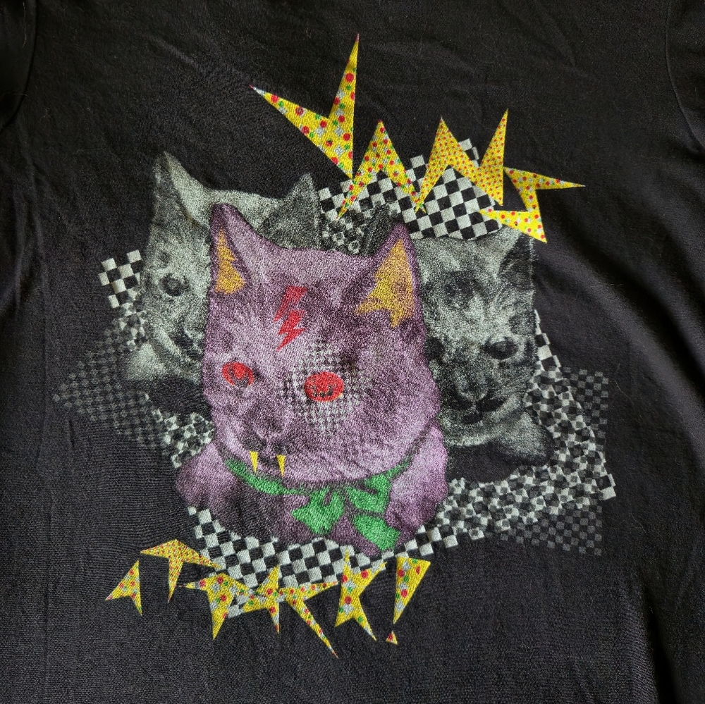 Rare Vans Cat T-Shirt Graphic Tee Vans Attack